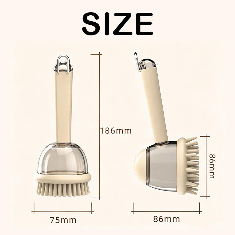 Pet Item Oda Pet Bath Brush with Shampoo Dispenser for Dogs Cats
