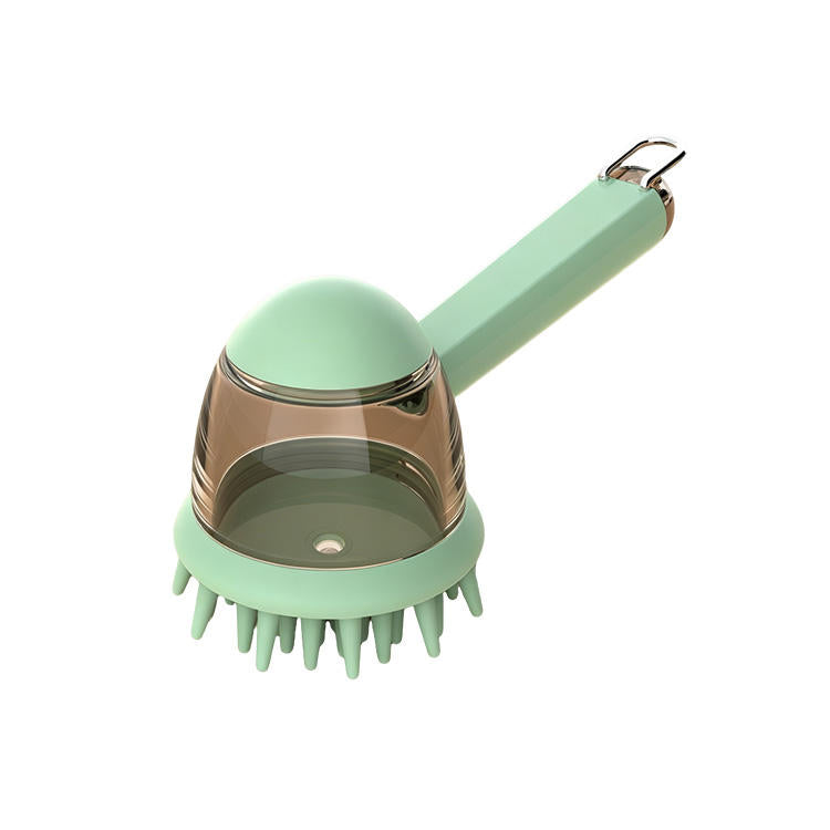 Pet Item Oda Pet Bath Brush with Shampoo Dispenser for Dogs Cats