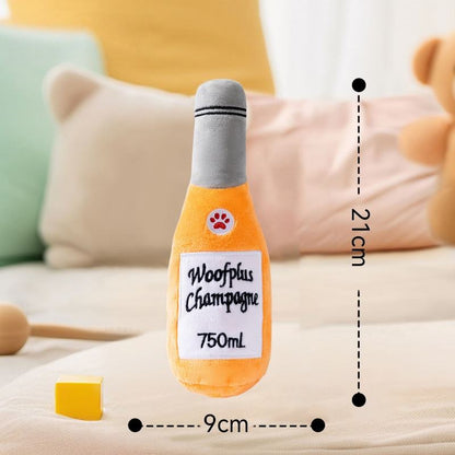 Pet Item Oda | Champagne Bottle Squeaky Dog Toy