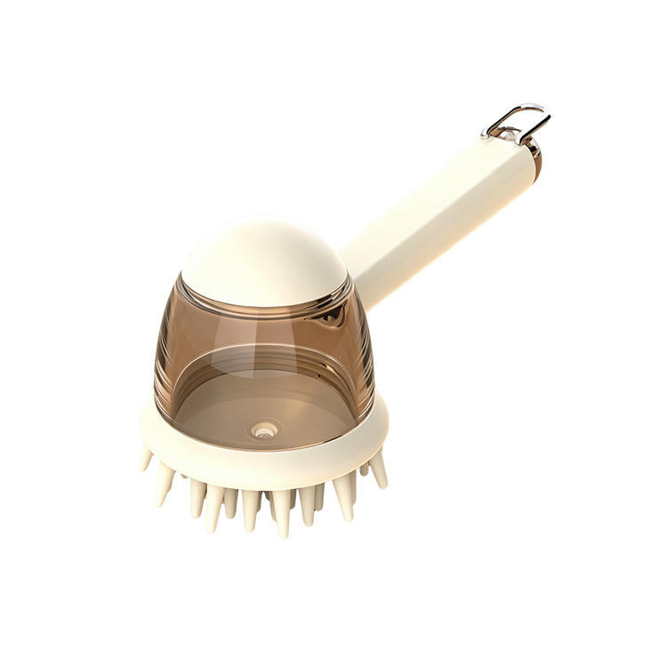 Pet Item Oda Pet Bath Brush with Shampoo Dispenser for Dogs Cats