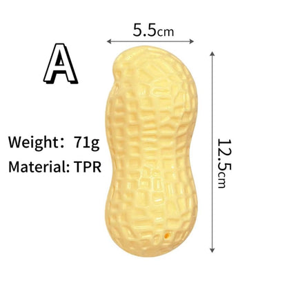 Pet Item Oda Squeaky Peanut Dog Chew Toy for Puppies