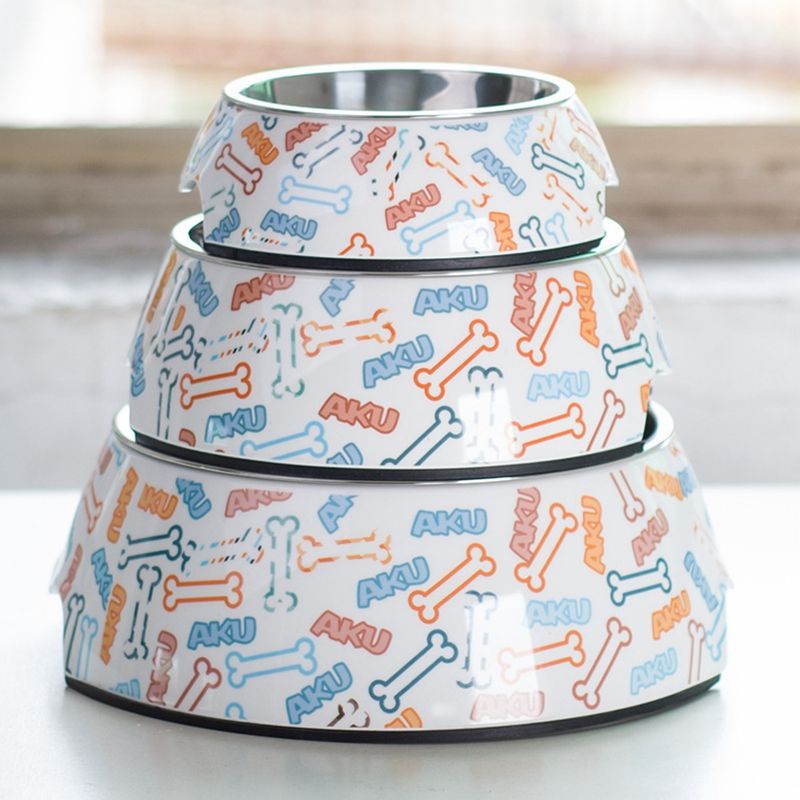 Pet Item Oda Stainless Steel Dog Bowl with Non-Slip Base