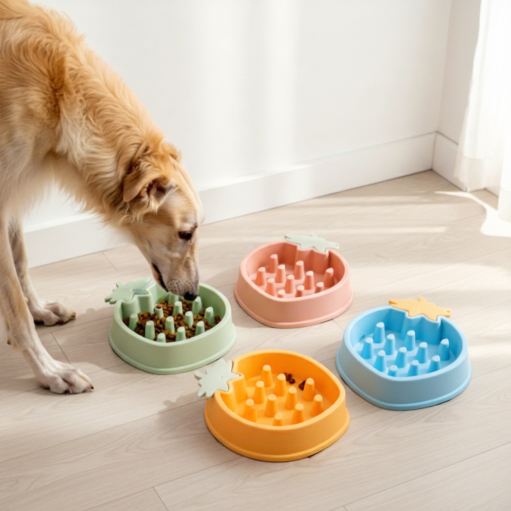 Pet Item Oda Slow Feeder Dog Bowl – Non-Slip Feeding Bowl