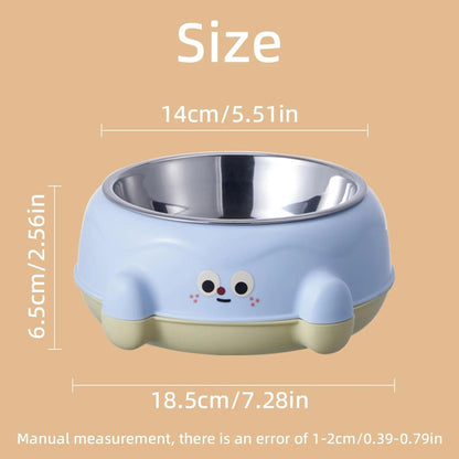 Pet Item Oda Stainless Steel Pet Bowl for Dogs & Cats, Anti-Slip