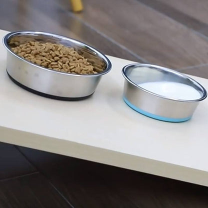 Pet Item Oda Stainless Steel Dog Bowl – Non-Slip Silicone Base