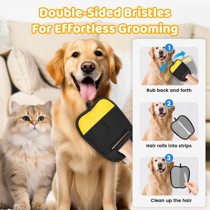 Pet Item Oda Reusable Pet Hair Remover Glove for Dogs & Cats