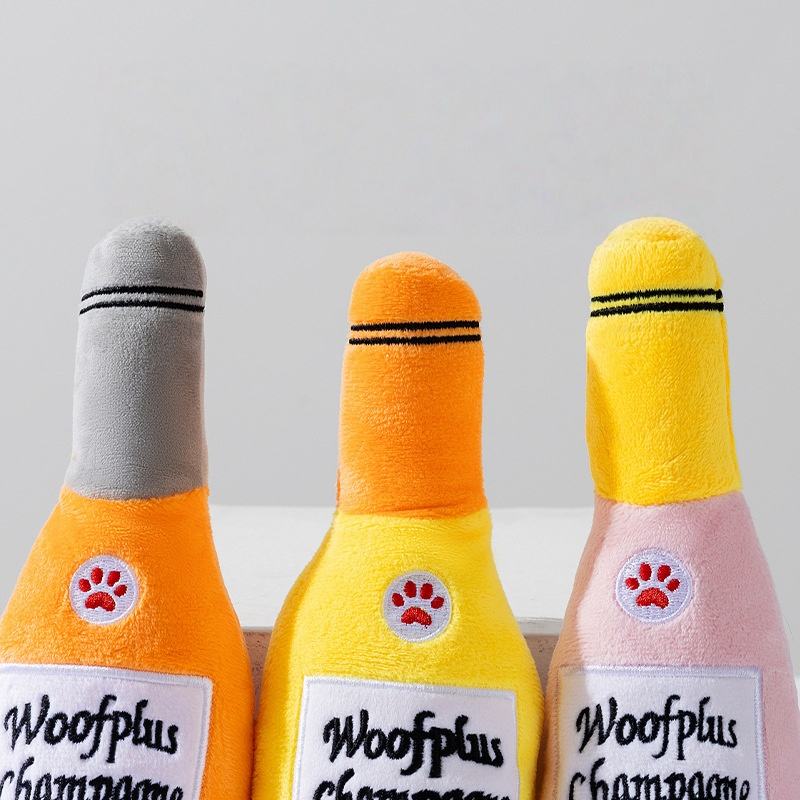 Pet Item Oda | Champagne Bottle Squeaky Dog Toy