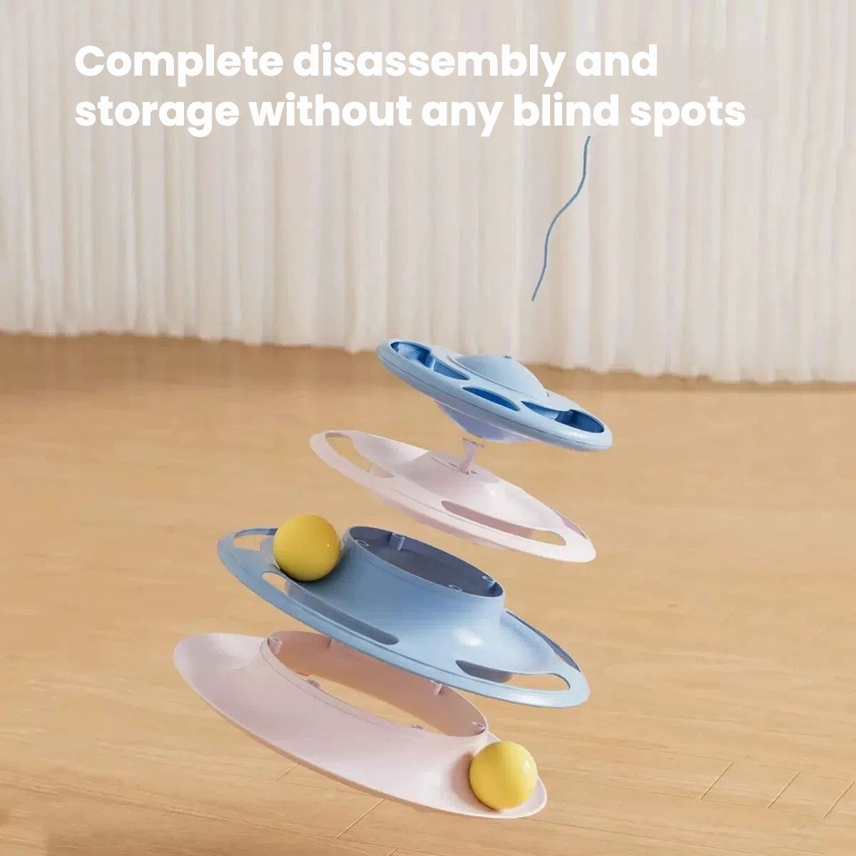 Pet Item Oda Interactive Spinning Cat Toy with Treat Dispenser