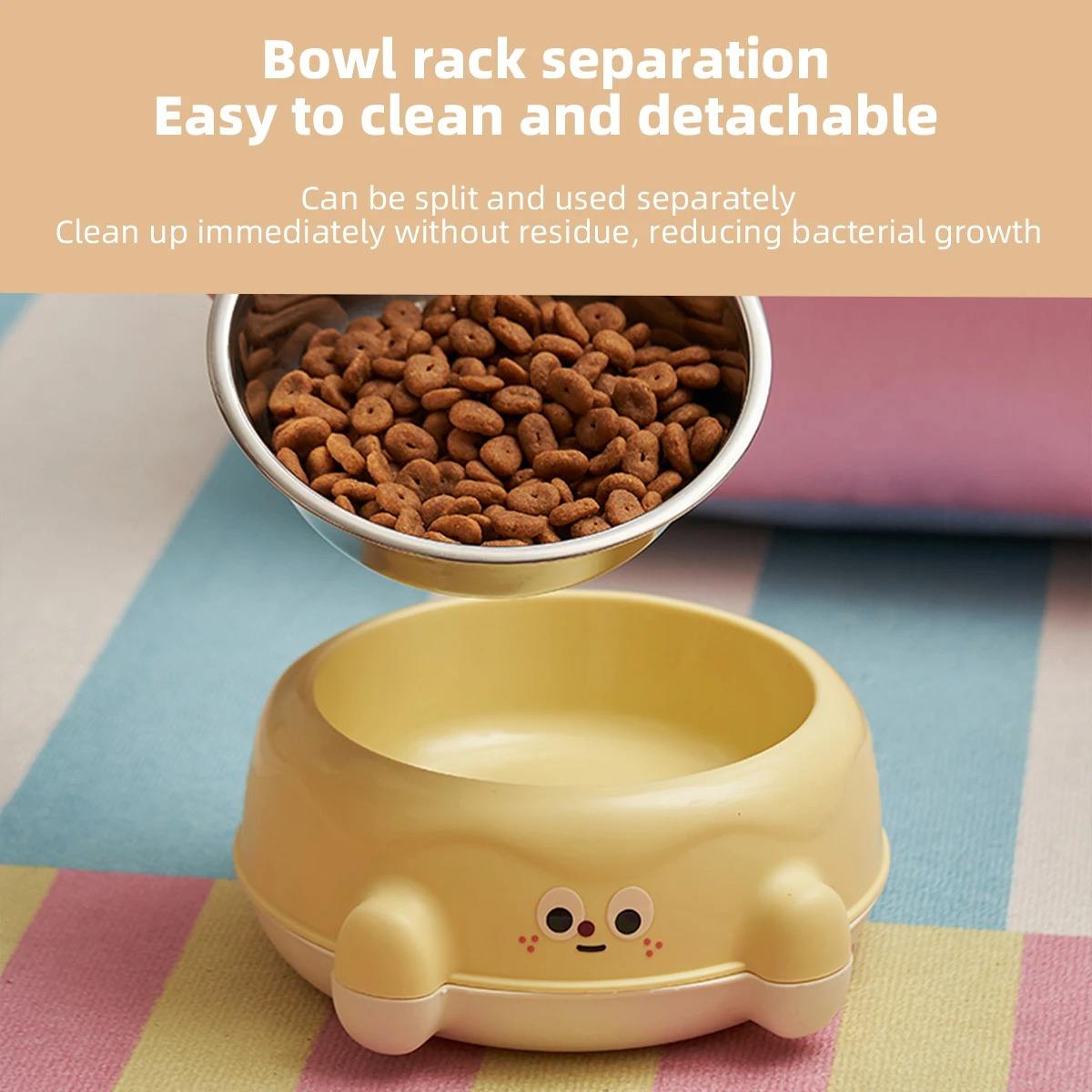 Pet Item Oda Stainless Steel Pet Bowl for Dogs & Cats, Anti-Slip