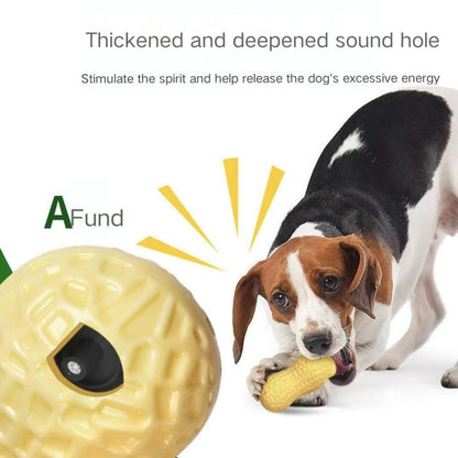 Pet Item Oda Squeaky Peanut Dog Chew Toy for Puppies