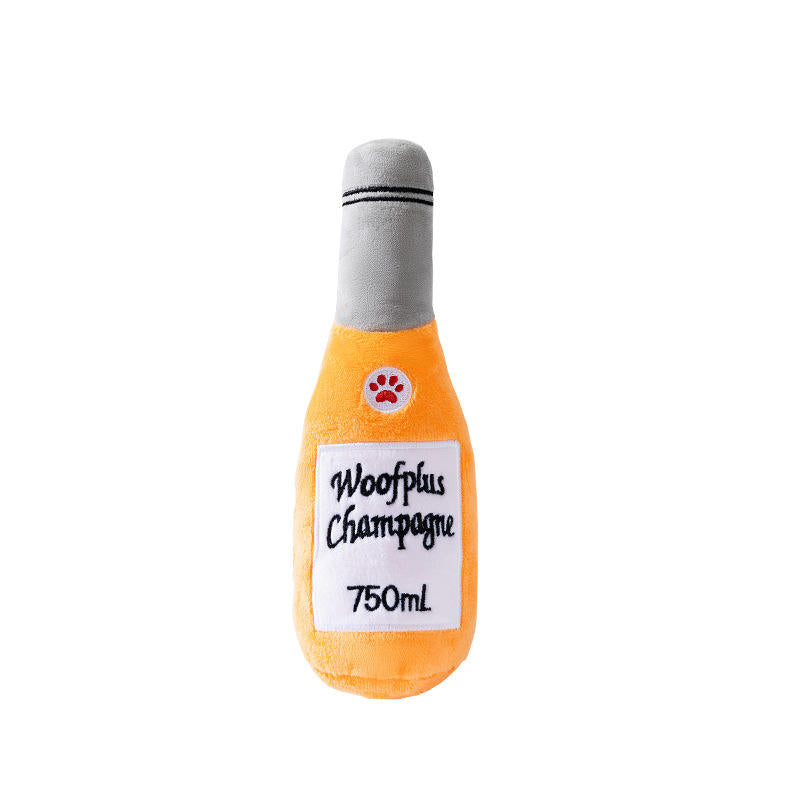 Pet Item Oda | Champagne Bottle Squeaky Dog Toy