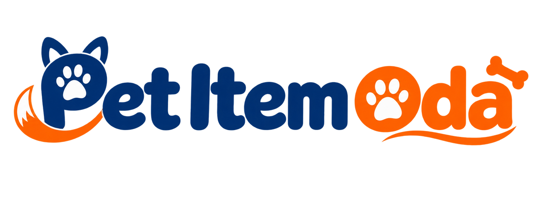 Pet Item Oda pet store logo with dog and cat paw print